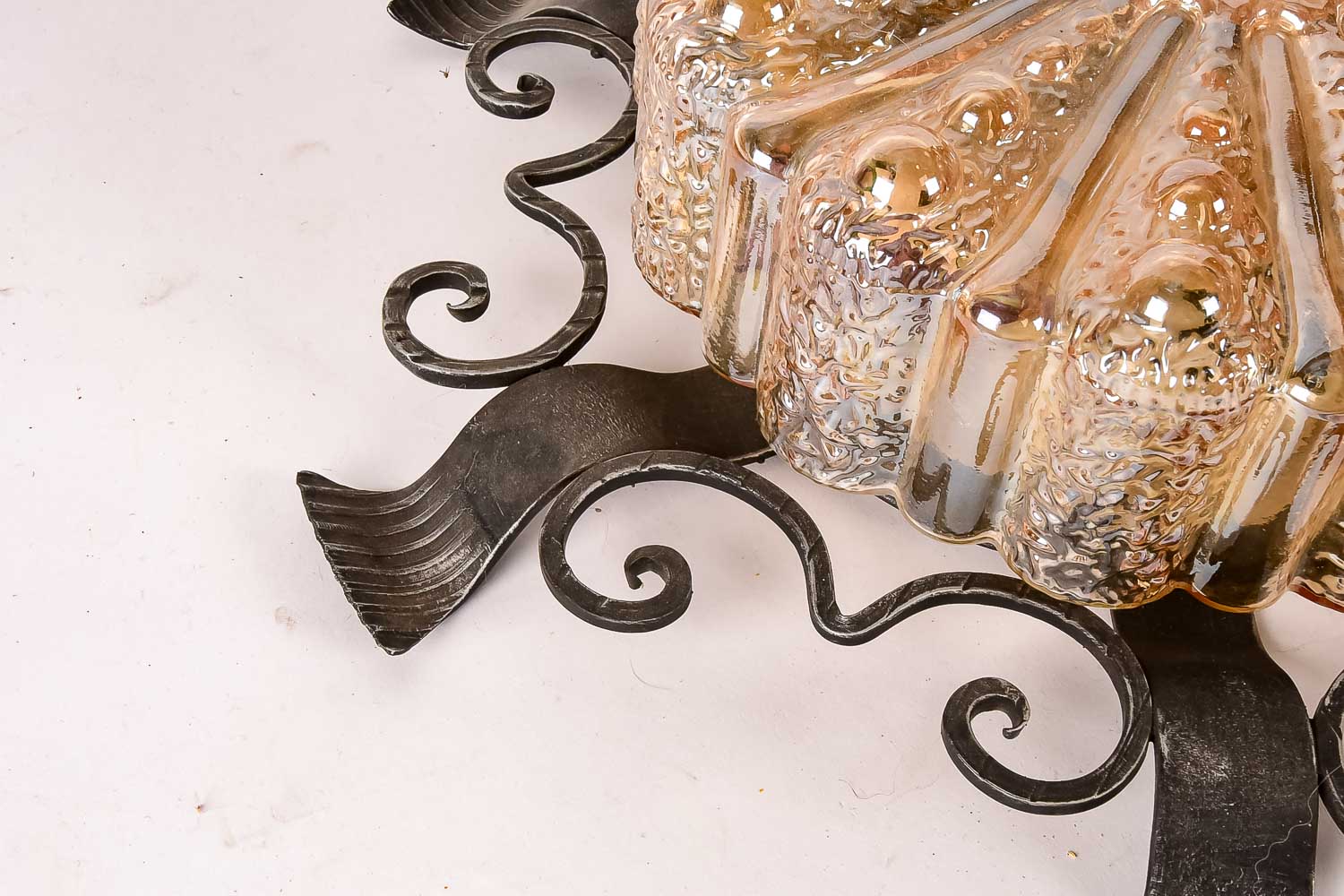 Iridescent Glass Light Fixture