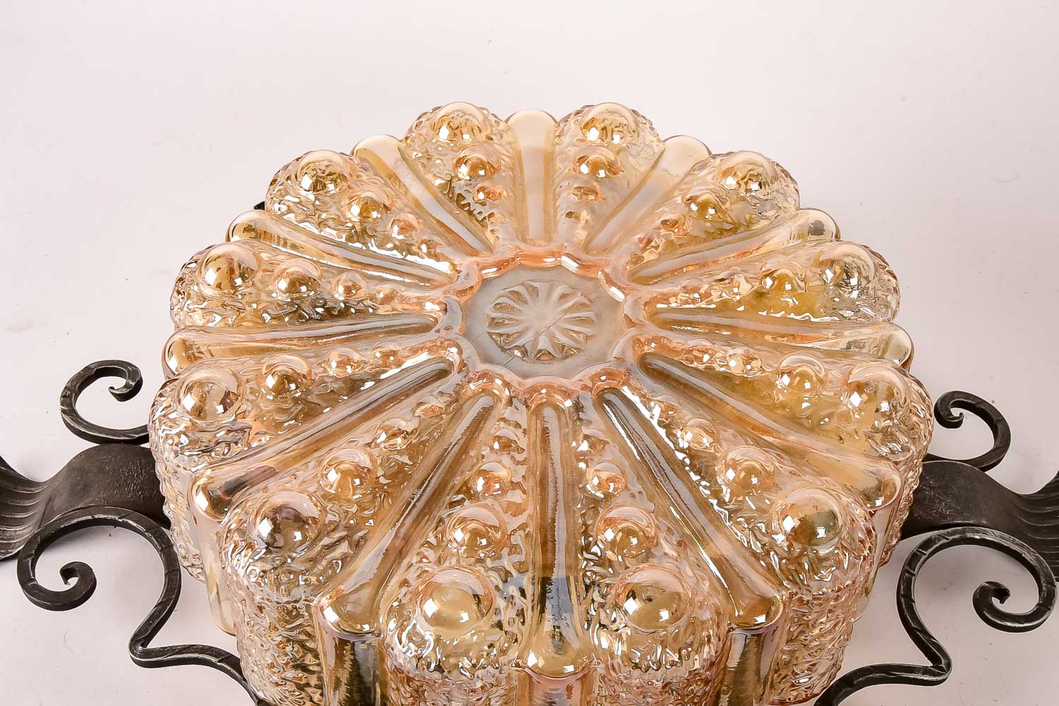 Iridescent Glass Light Fixture