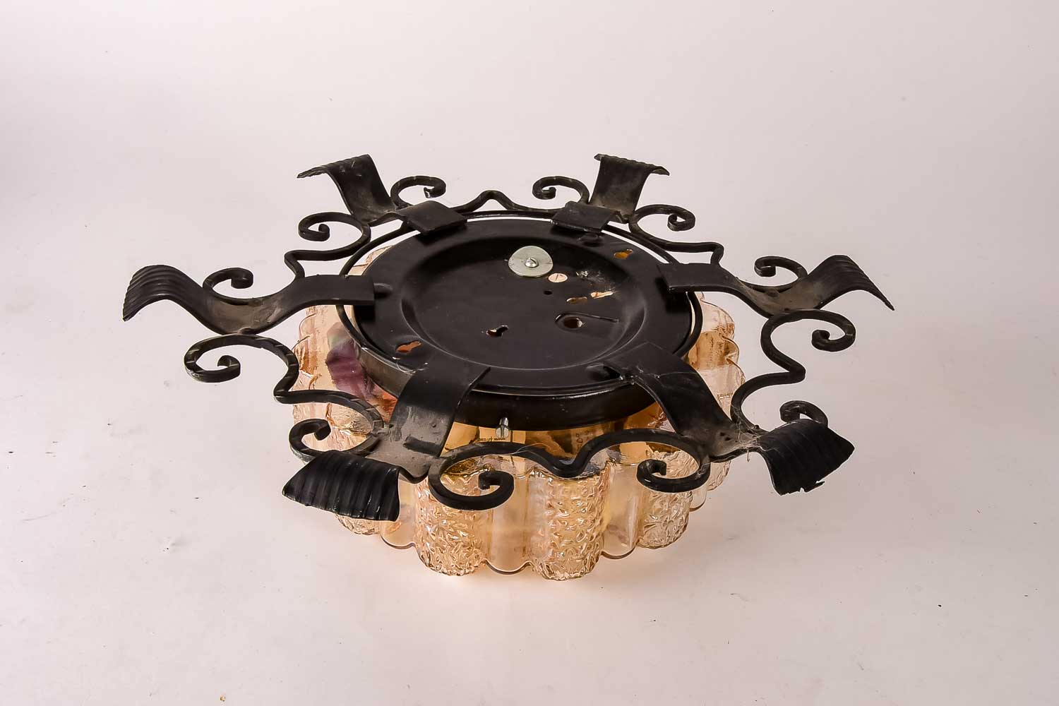 Iridescent Glass Light Fixture