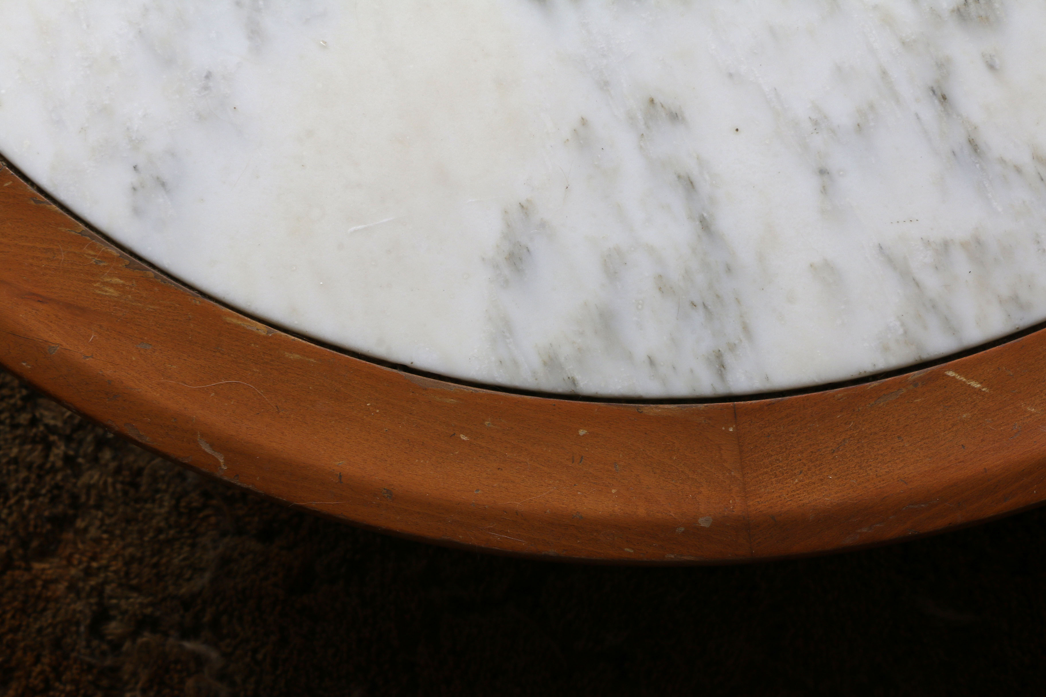 Vintage Marble Top Coffee Table