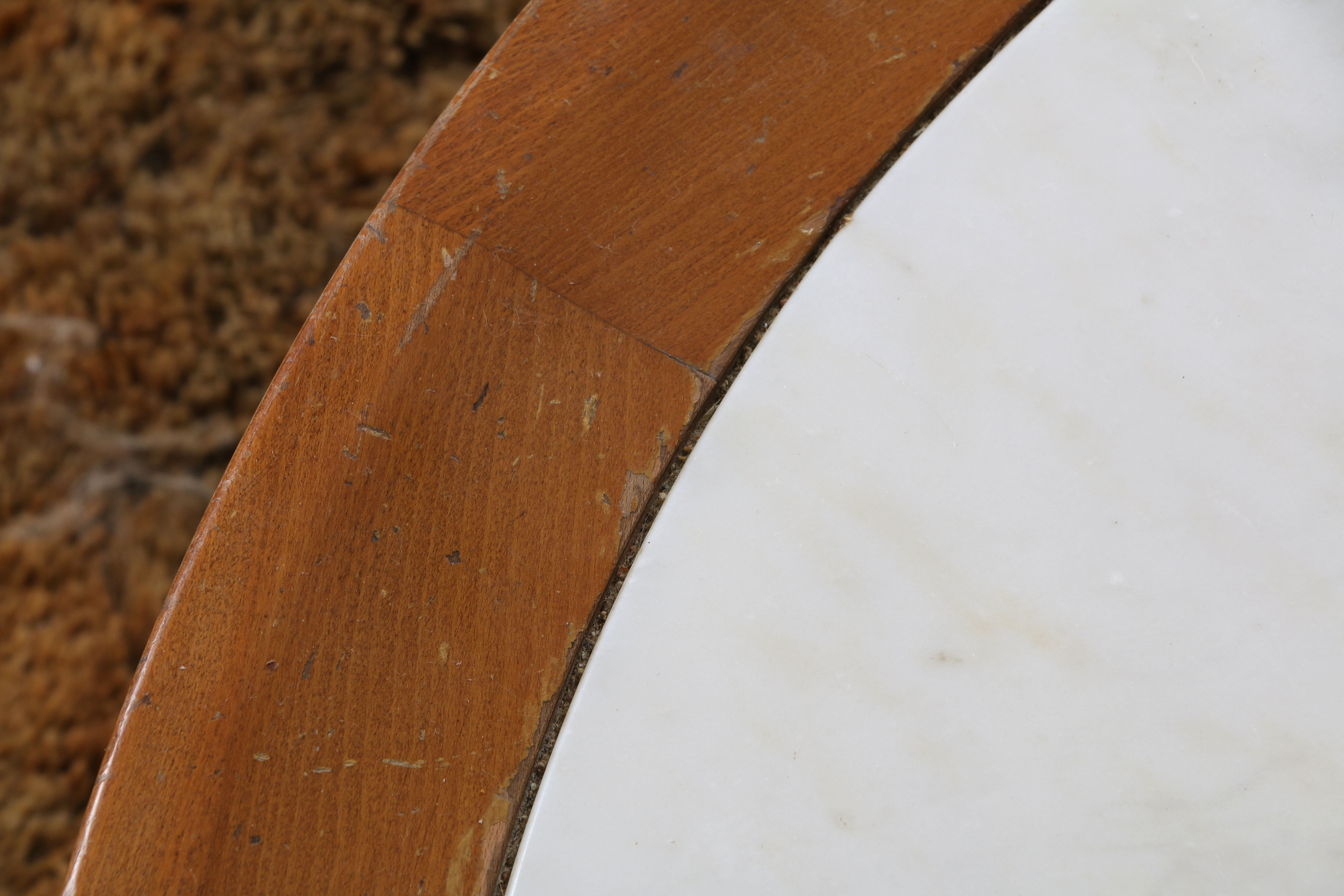 Vintage Marble Top Coffee Table