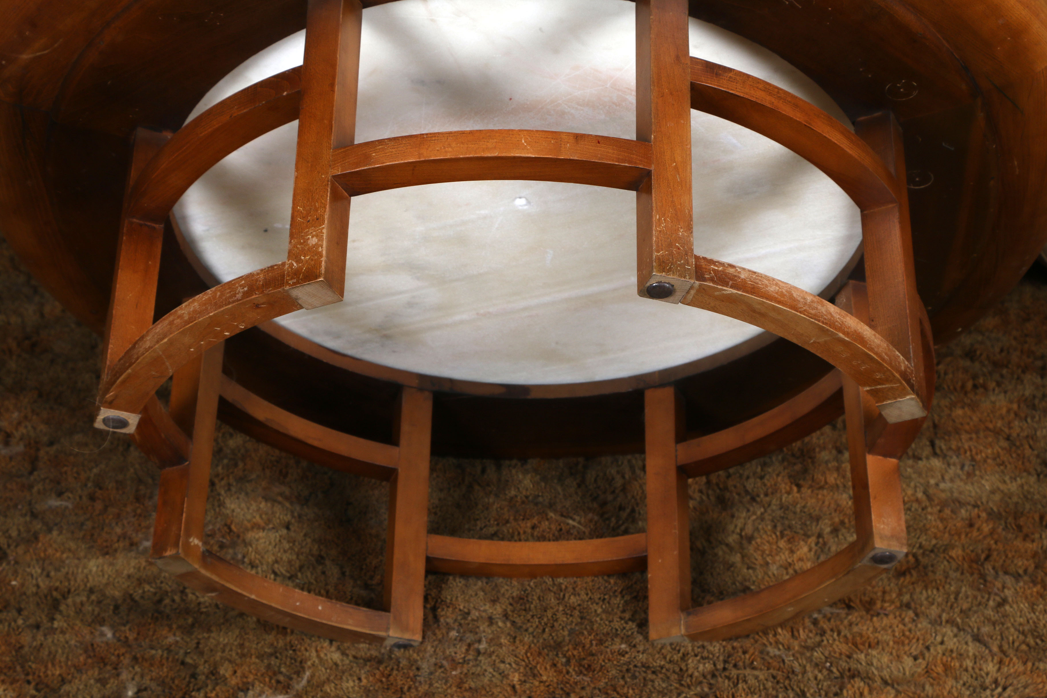 Vintage Marble Top Coffee Table