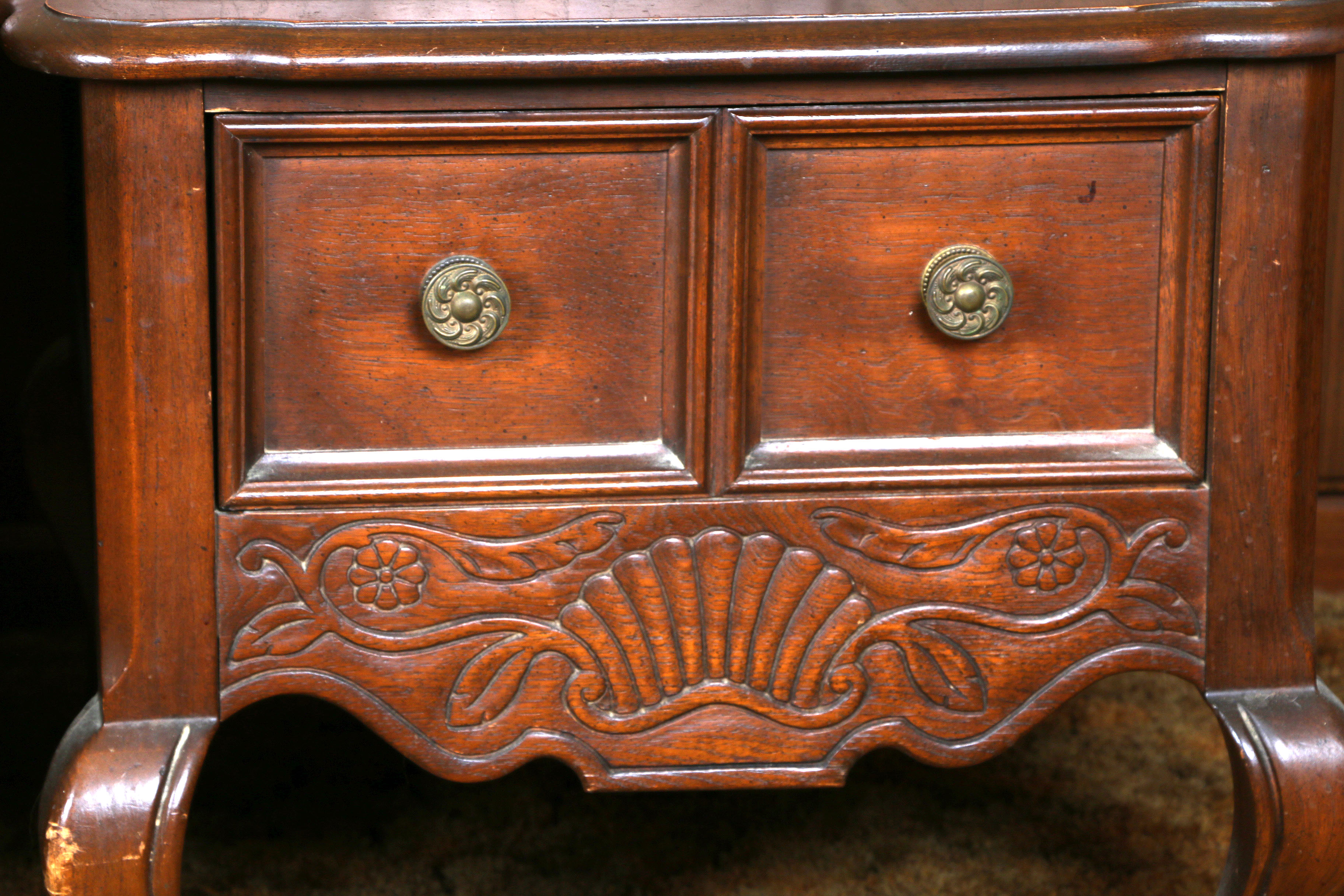 Vintage Provincial Louis XV Style Side Tables