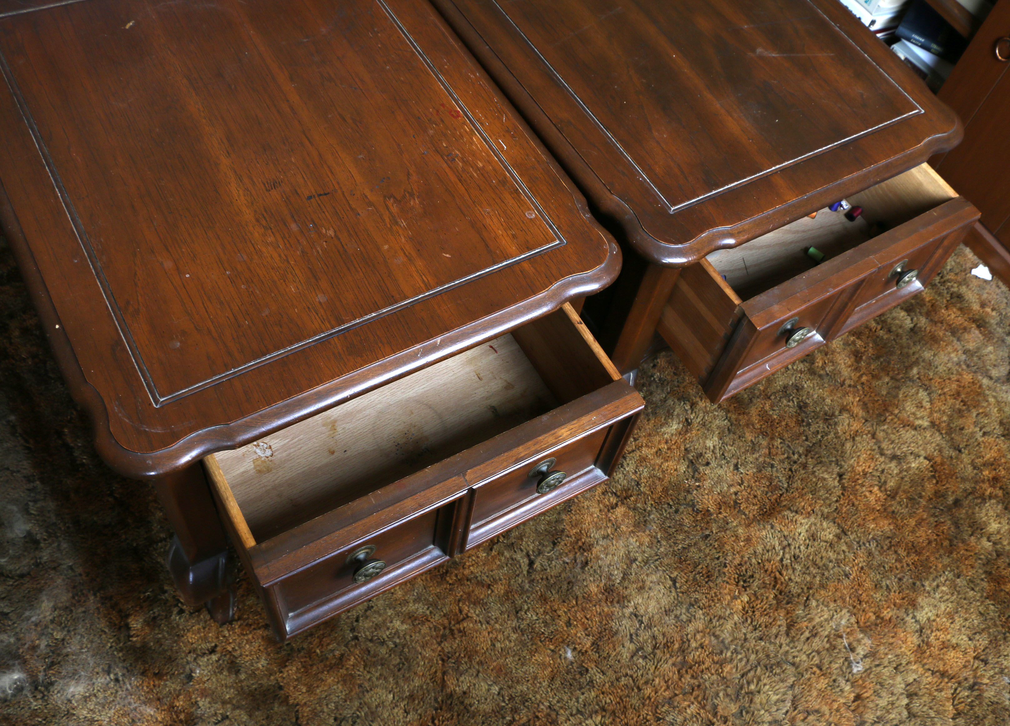 Vintage Provincial Louis XV Style Side Tables