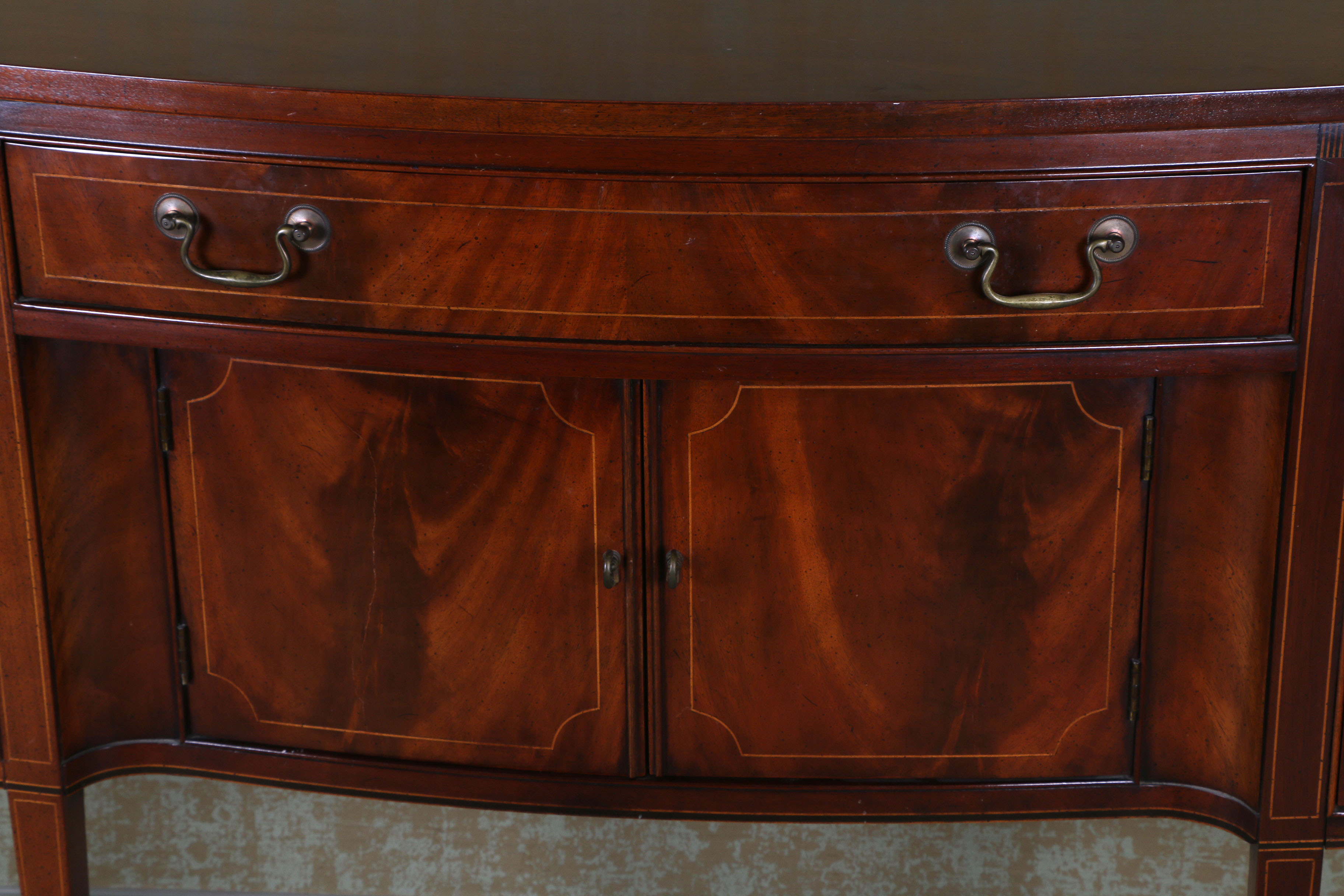 Vintage Hepplewhite Style Inlaid Sideboard