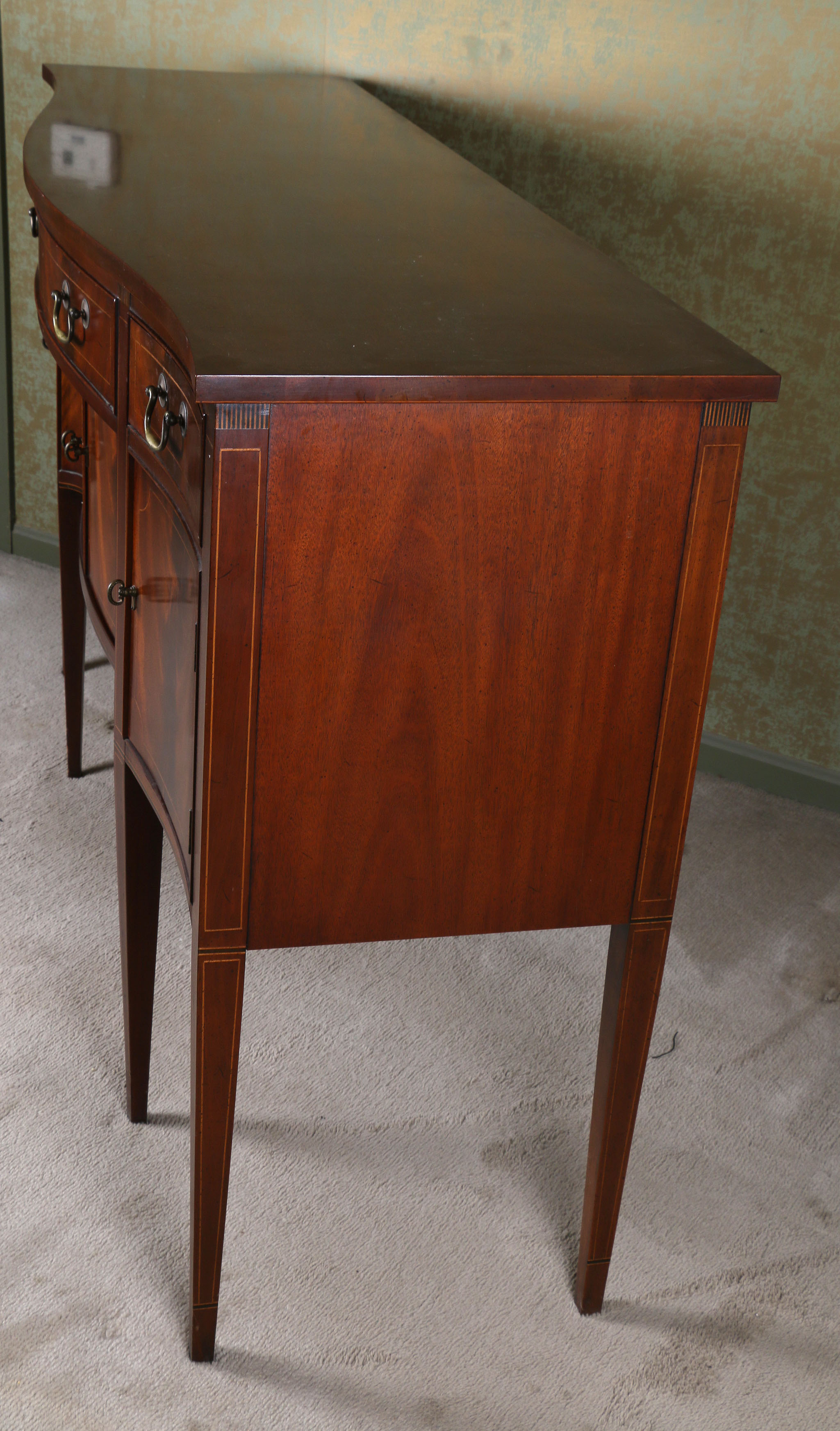 Vintage Hepplewhite Style Inlaid Sideboard