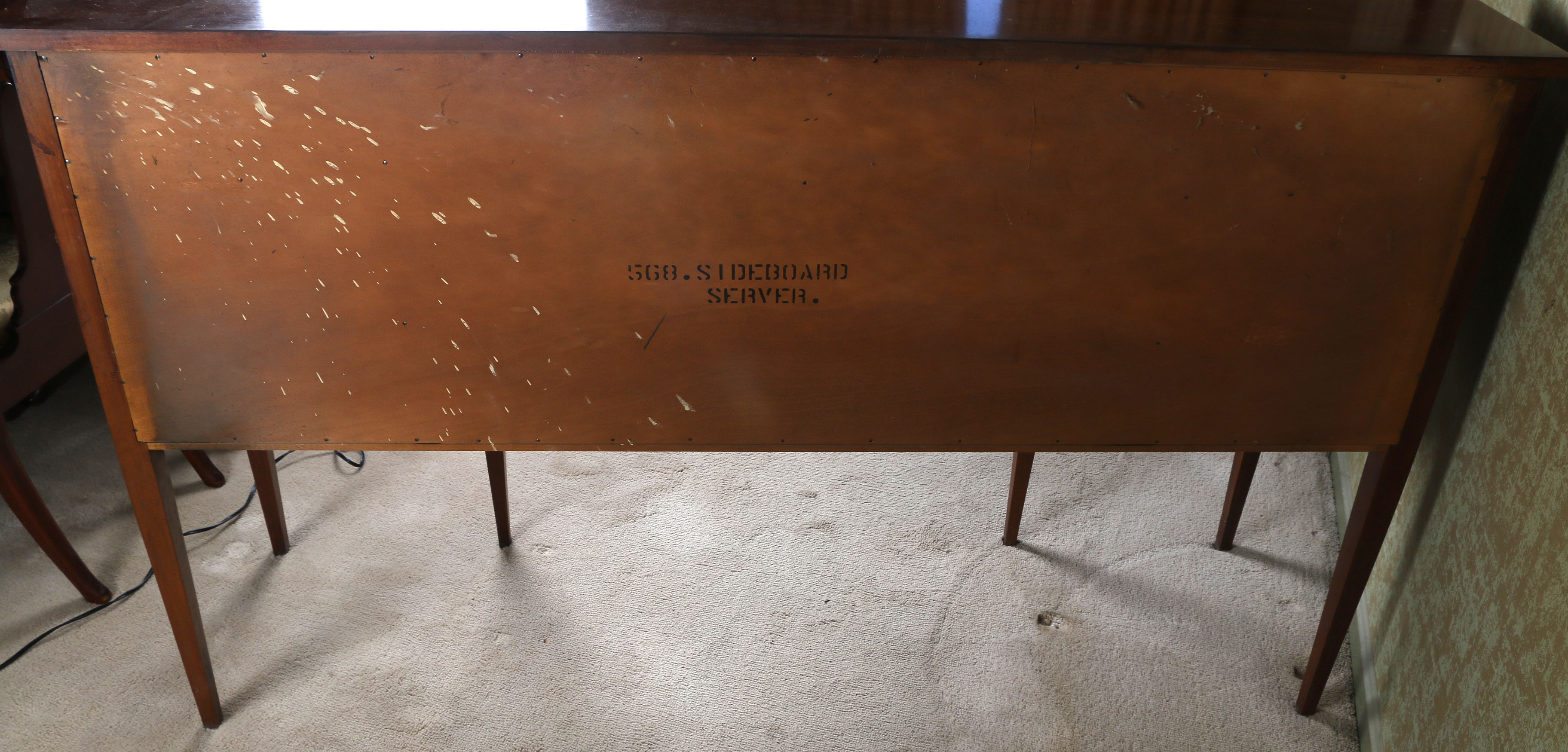 Vintage Hepplewhite Style Inlaid Sideboard