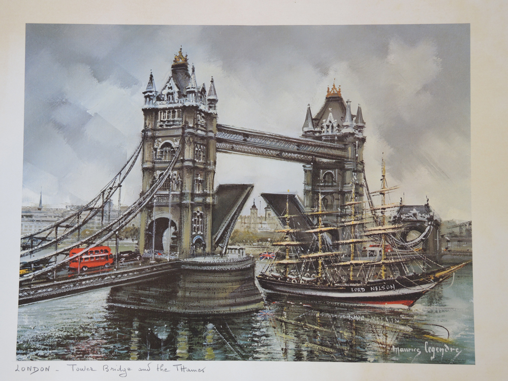 Two Maurice Legendre Prints of London Landmarks