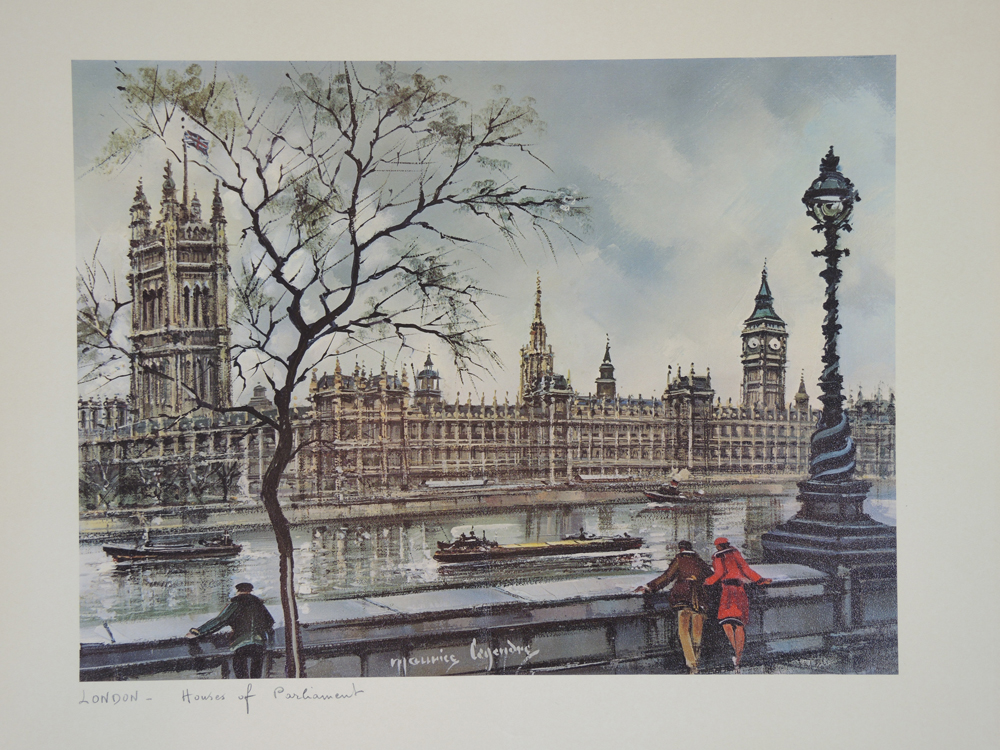 Two Maurice Legendre Prints of London Landmarks