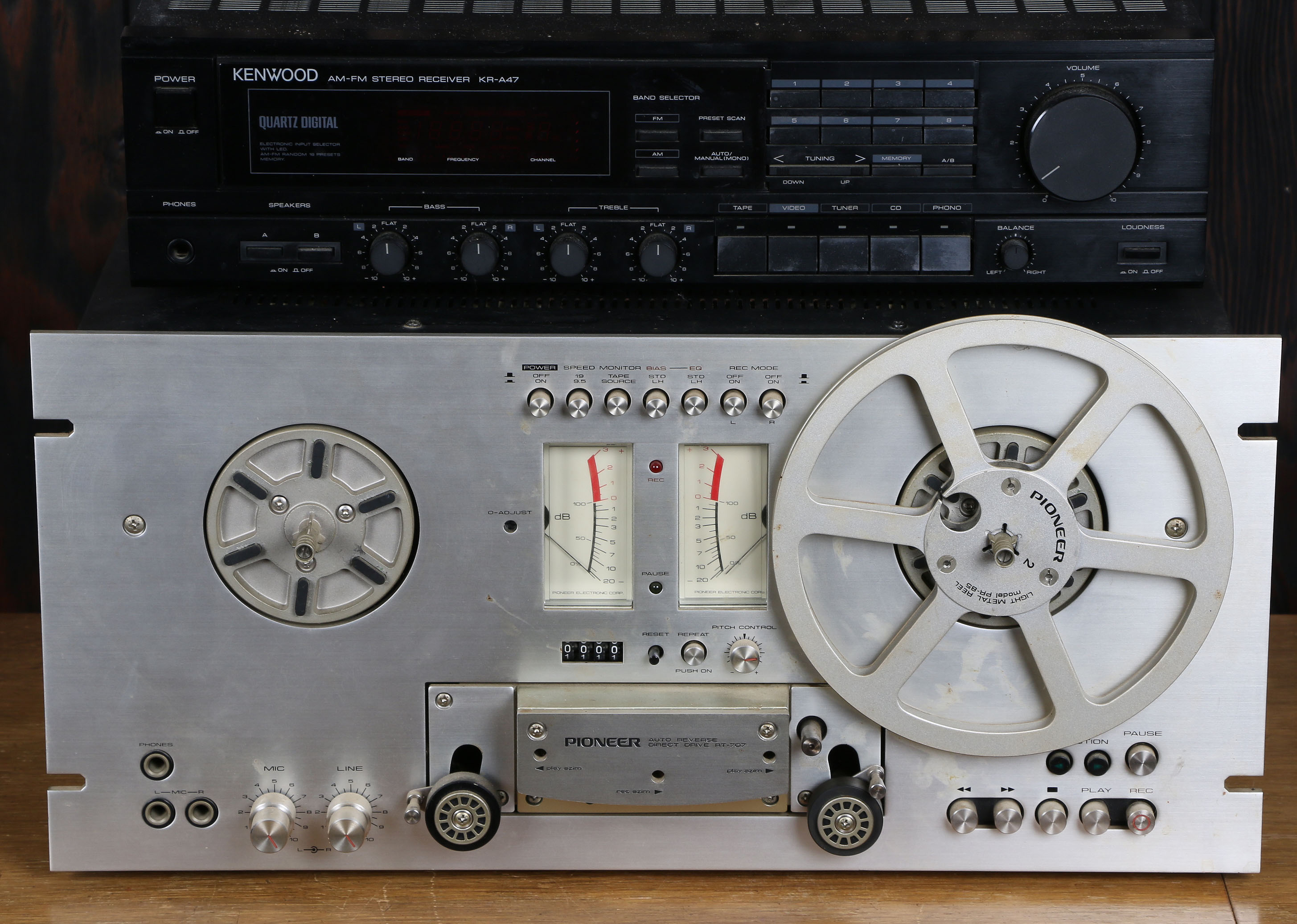 Pioneer Reel-to-Reel Recorder and Kenwood Receiver