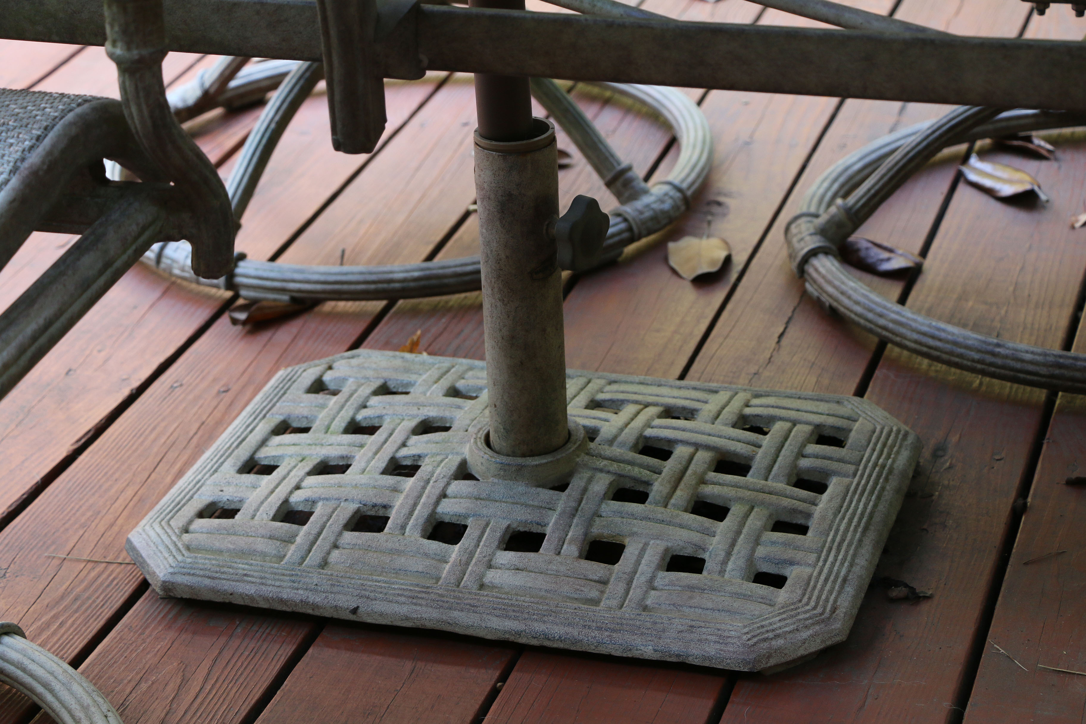 Early 21st Century Nine-Piece Patio Dining Set