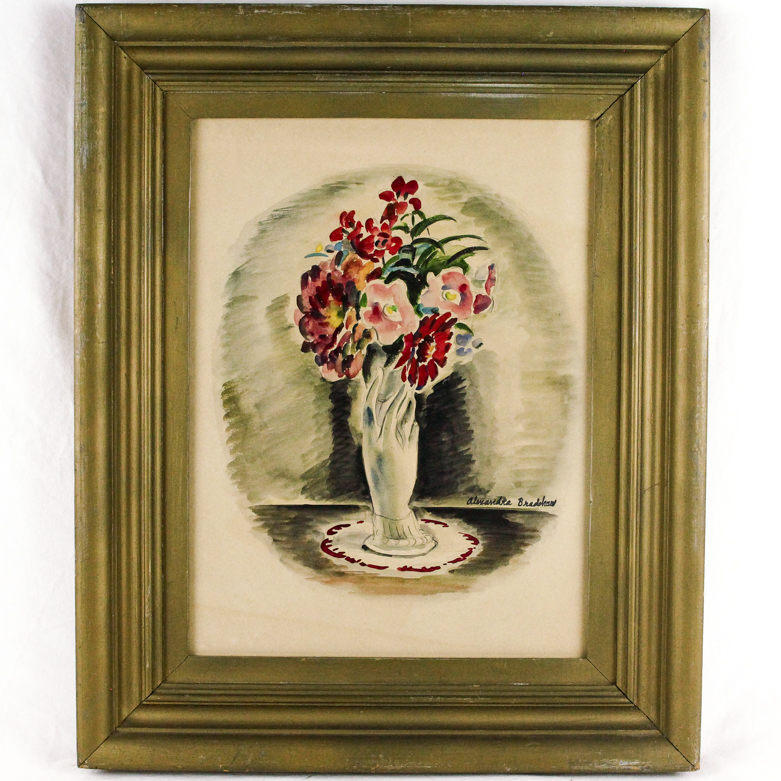 Vintage Floral Watercolor by Alexandra Bradshaw