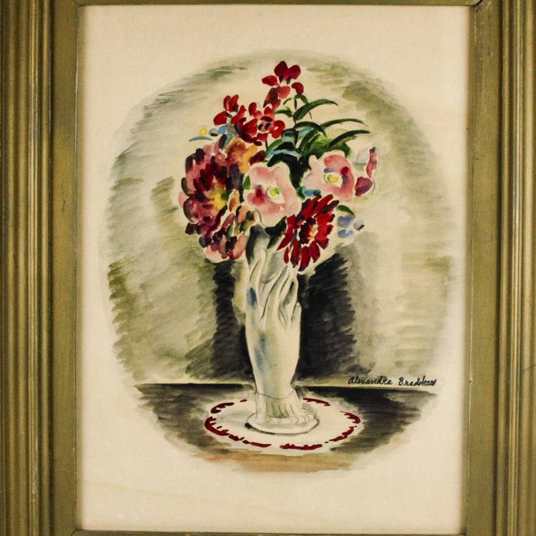 Vintage Floral Watercolor by Alexandra Bradshaw