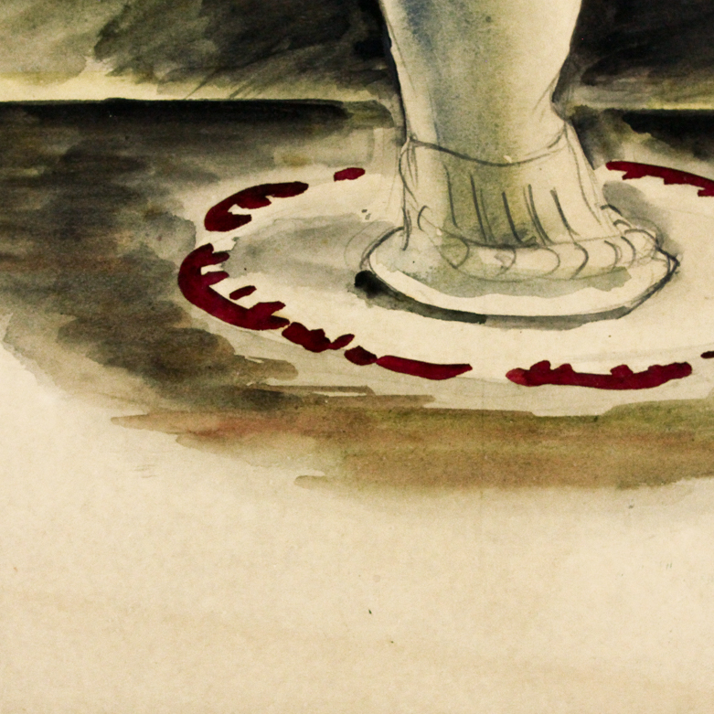 Vintage Floral Watercolor by Alexandra Bradshaw