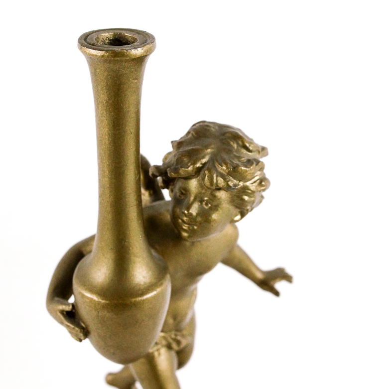 Gold-Tone Cherub Sculpture