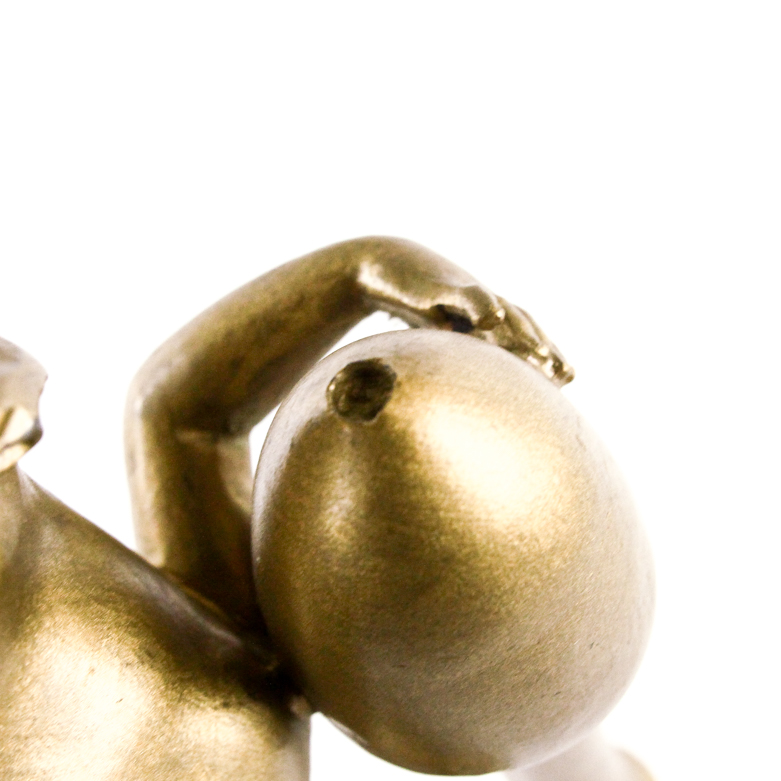 Gold-Tone Cherub Sculpture