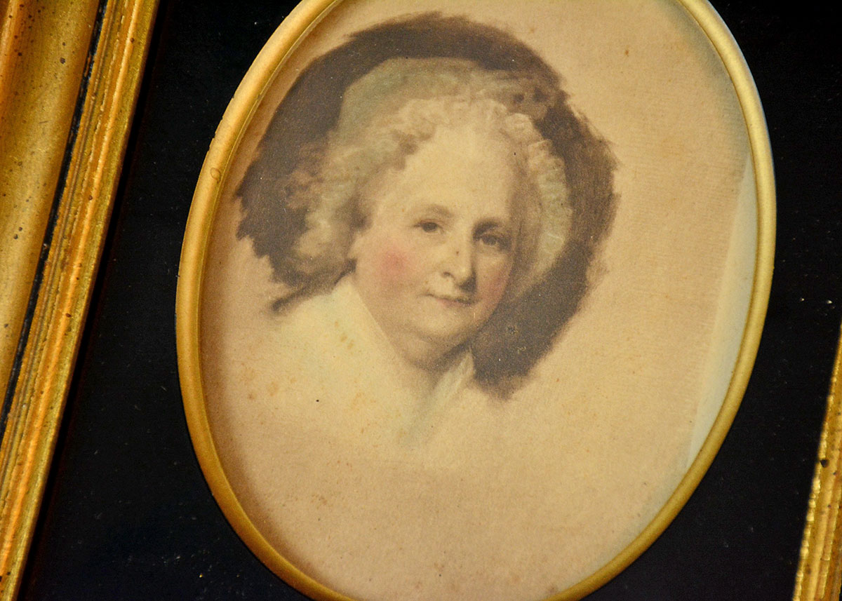 Framed George and Martha Washington Prints