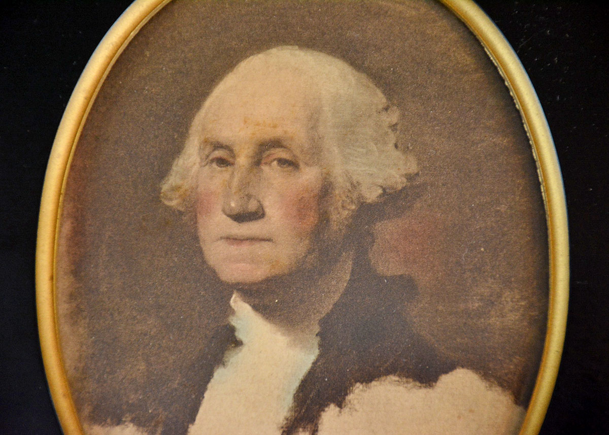 Framed George and Martha Washington Prints