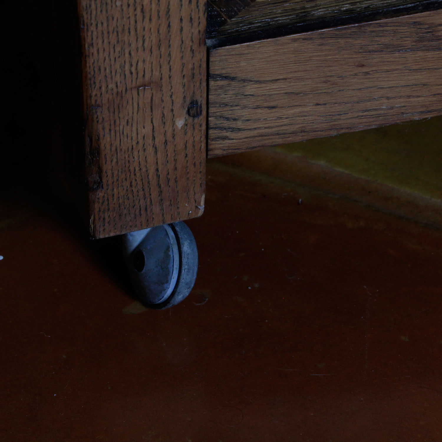 Convertible Oak Table/ Bench with Chest