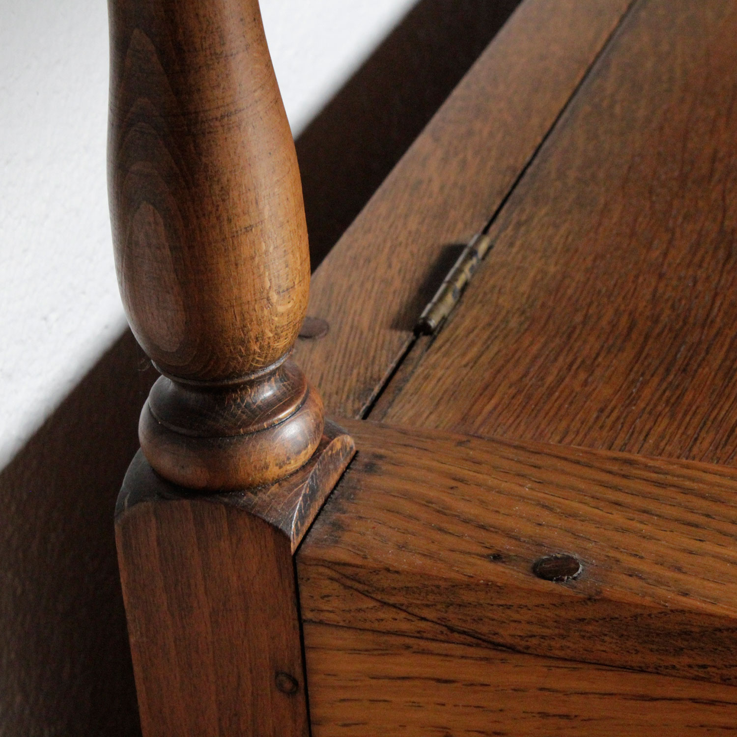 Convertible Oak Table/ Bench with Chest