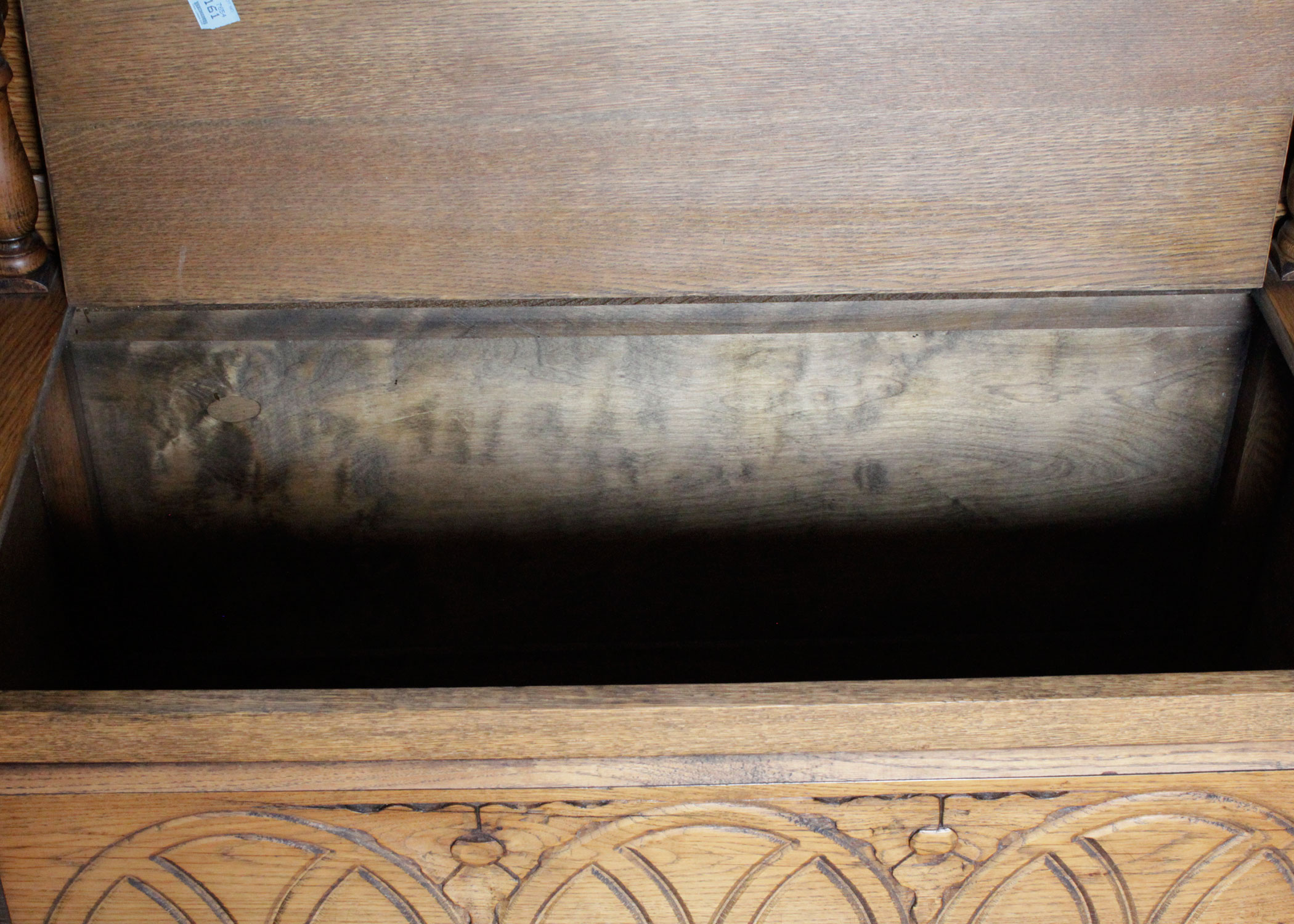 Convertible Oak Table/ Bench with Chest