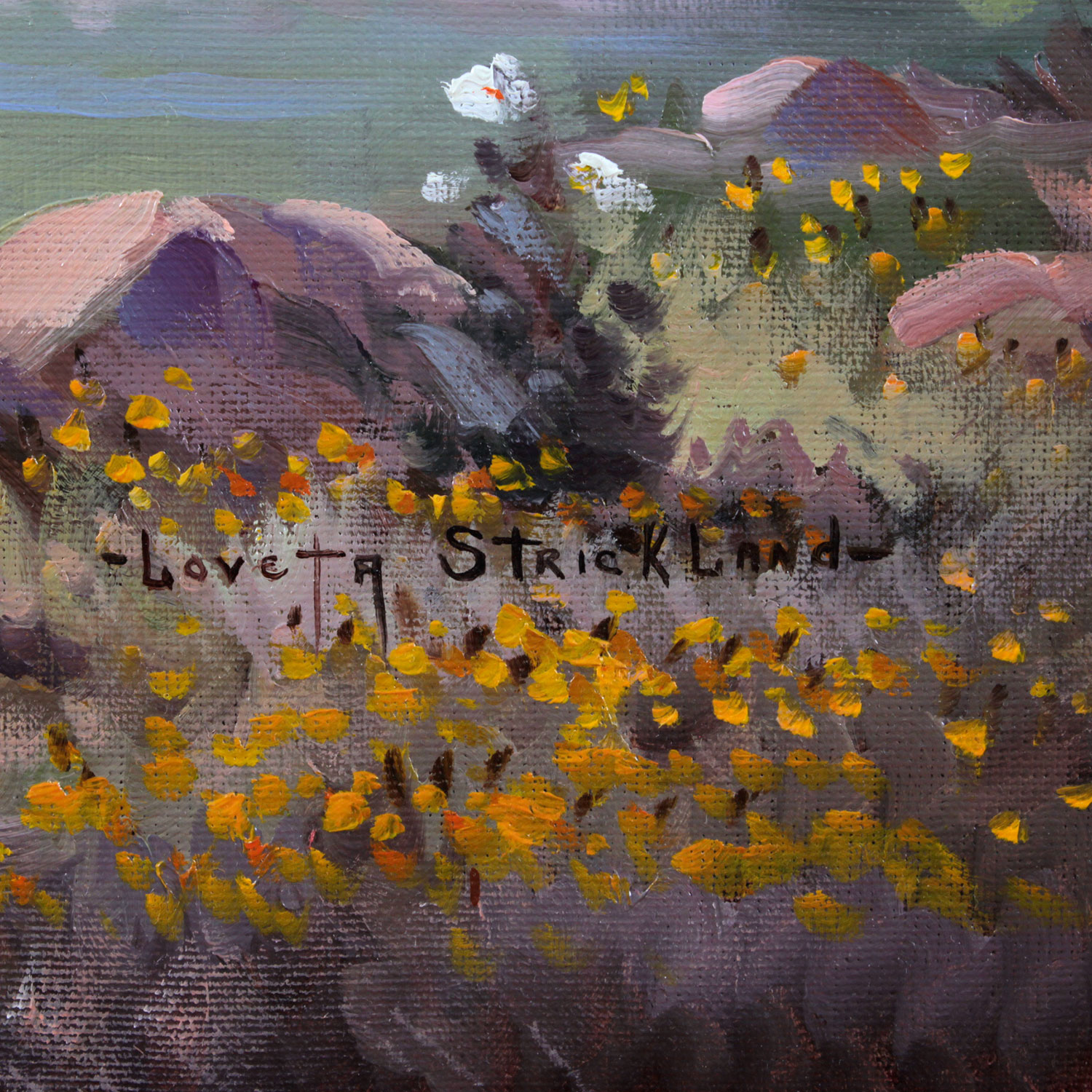 Texas Landscape Painting by Loveta Strickland