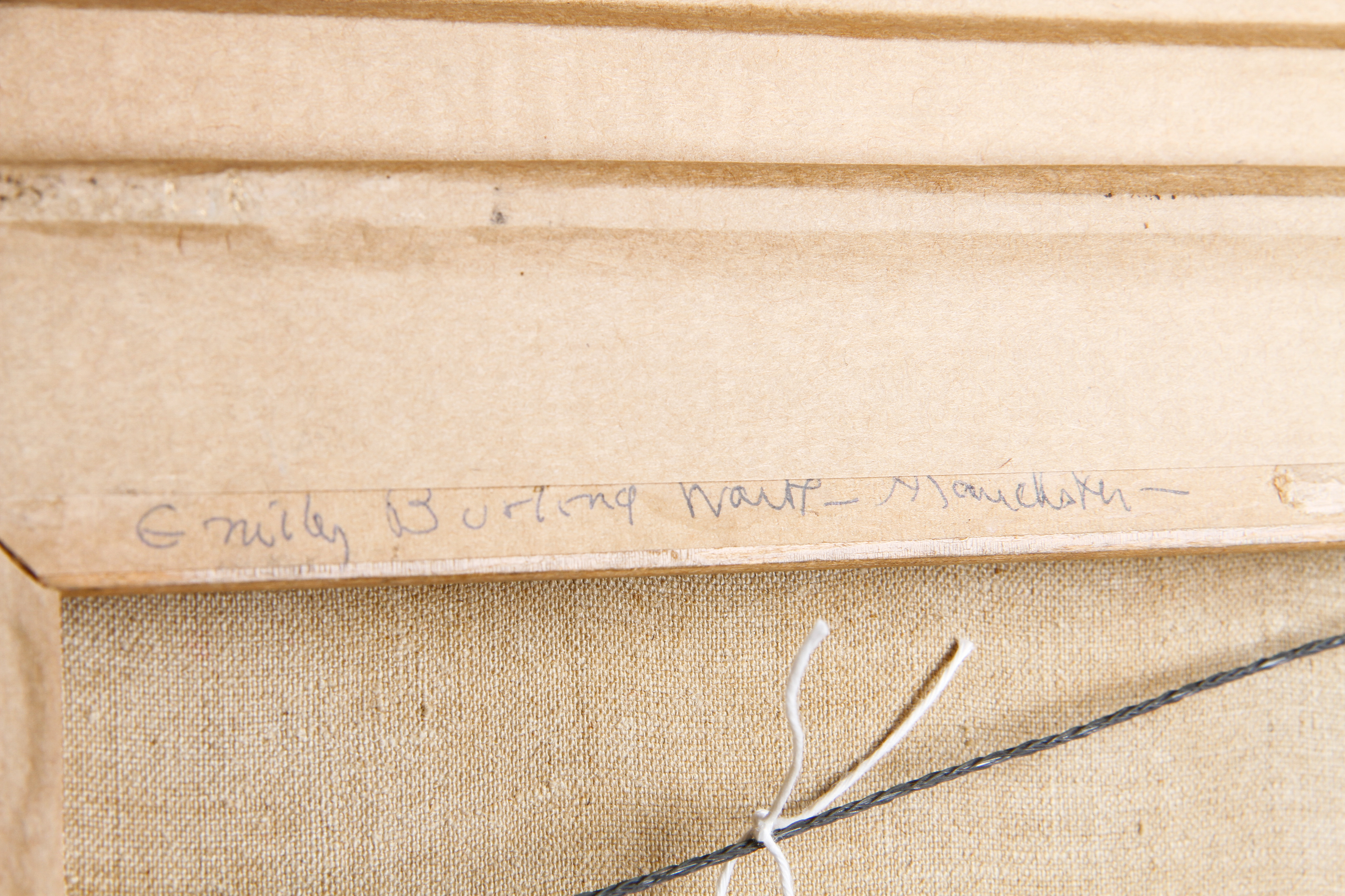 Emily B. Waite Oil Painting on Canvas of Dalias in a Vase