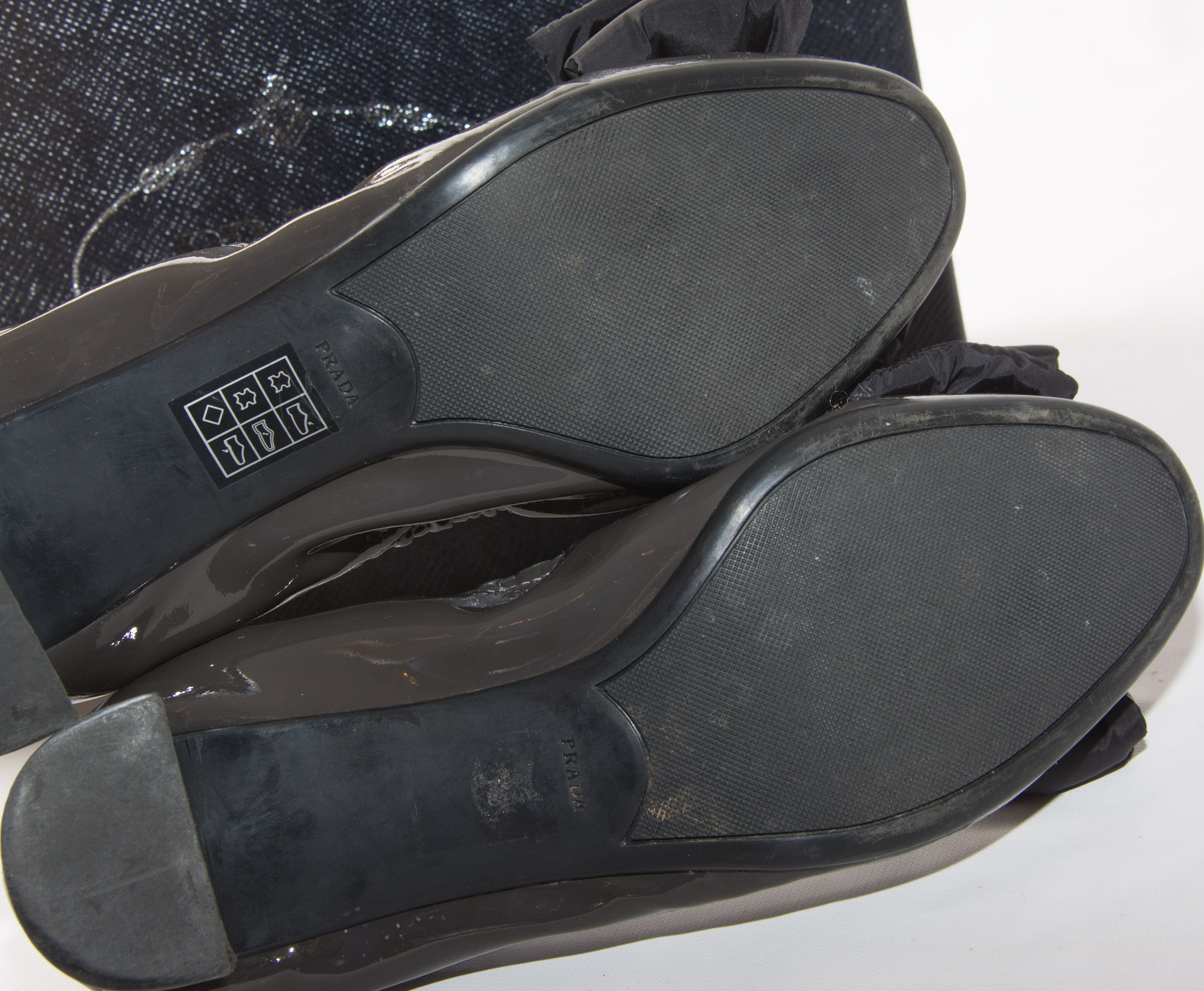 Prada Patent Leather Heels with Bow