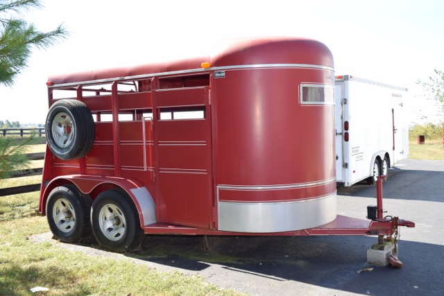 2003 Triple B&J Steel Stock Horse Trailer