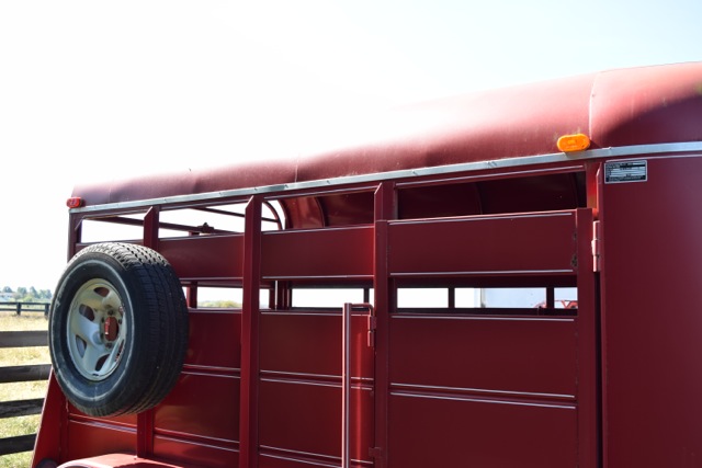 2003 Triple B&J Steel Stock Horse Trailer