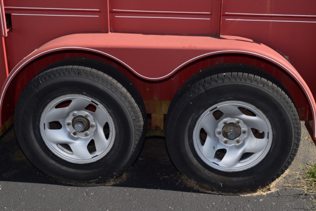 2003 Triple B&J Steel Stock Horse Trailer