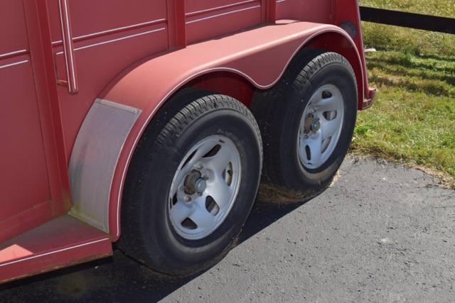2003 Triple B&J Steel Stock Horse Trailer