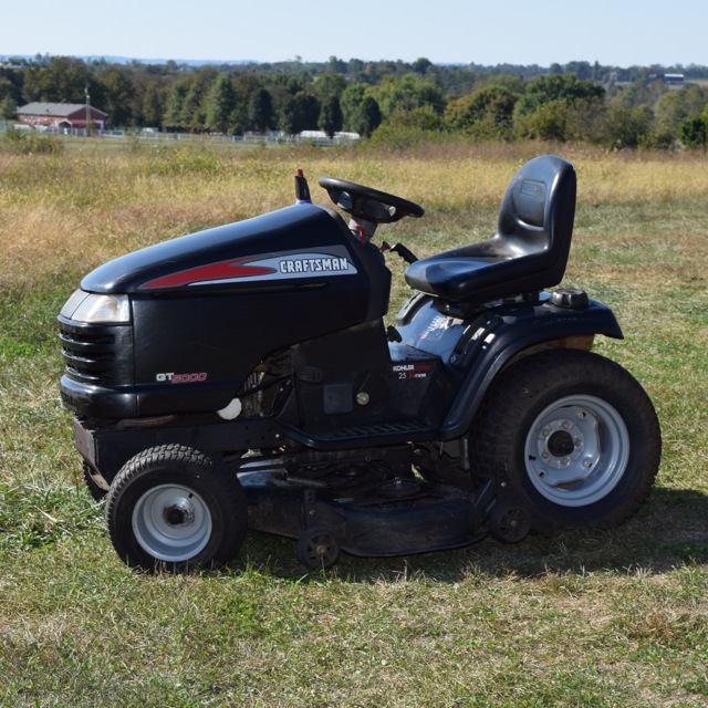 Craftsman riding lawn online mower with kohler engine