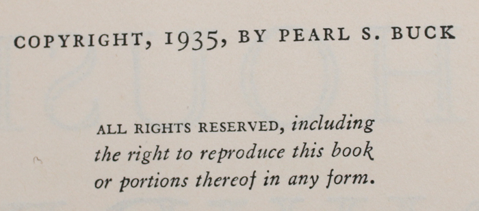Antique Hardbound Books by Pearl S. Buck