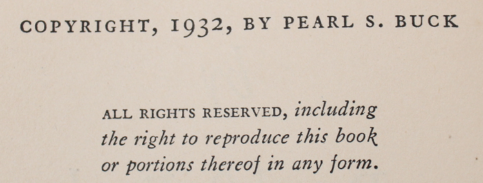 Antique Hardbound Books by Pearl S. Buck