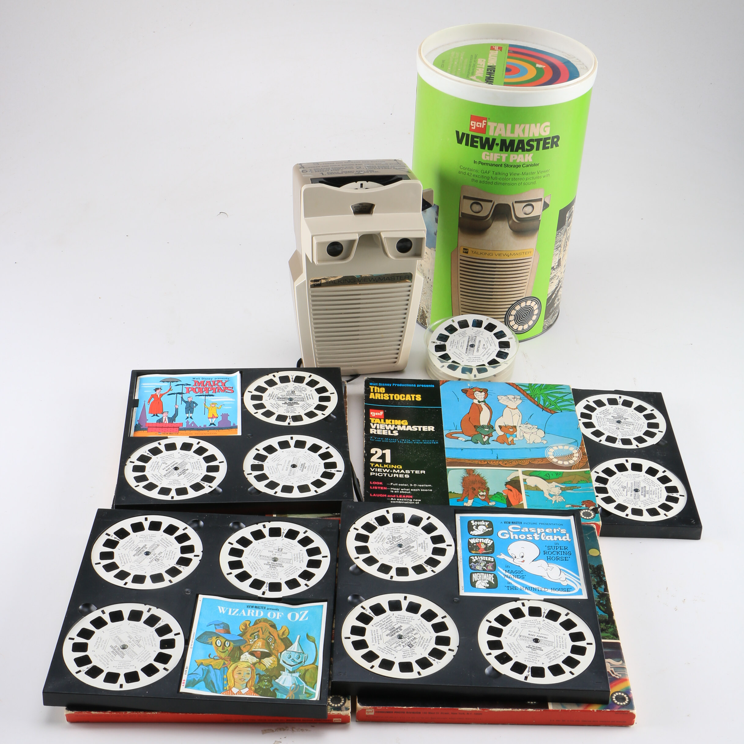 Collection of Talking View-Master Reels and Viewer