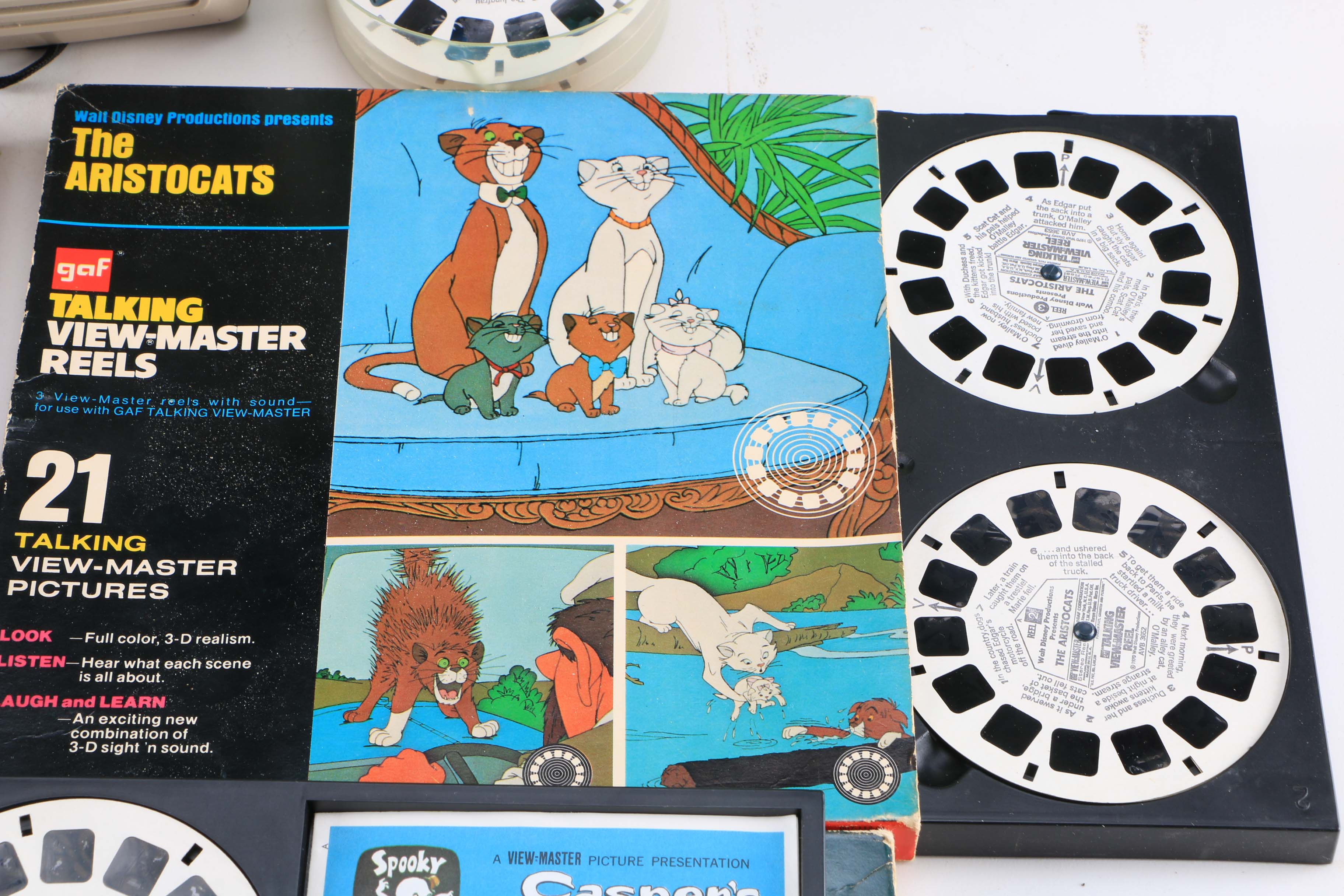 Collection of Talking View-Master Reels and Viewer