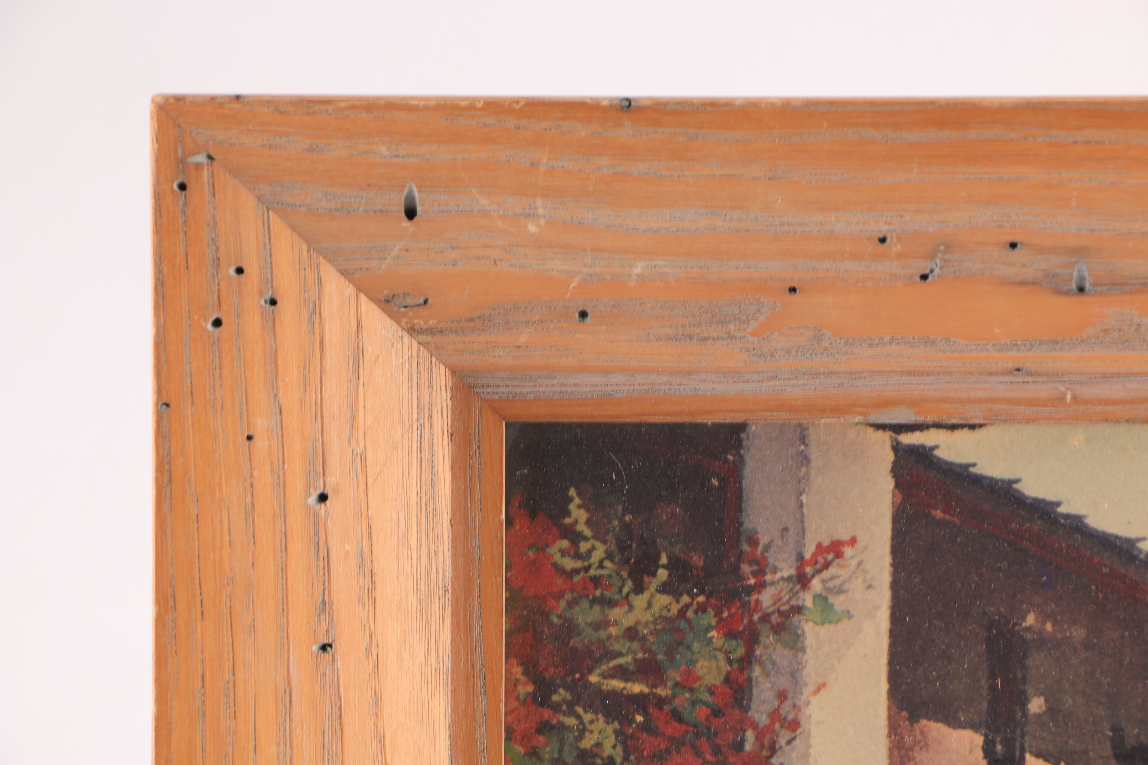 Dick Crocker Pair of Offset Lithographs Mexican Street Scene