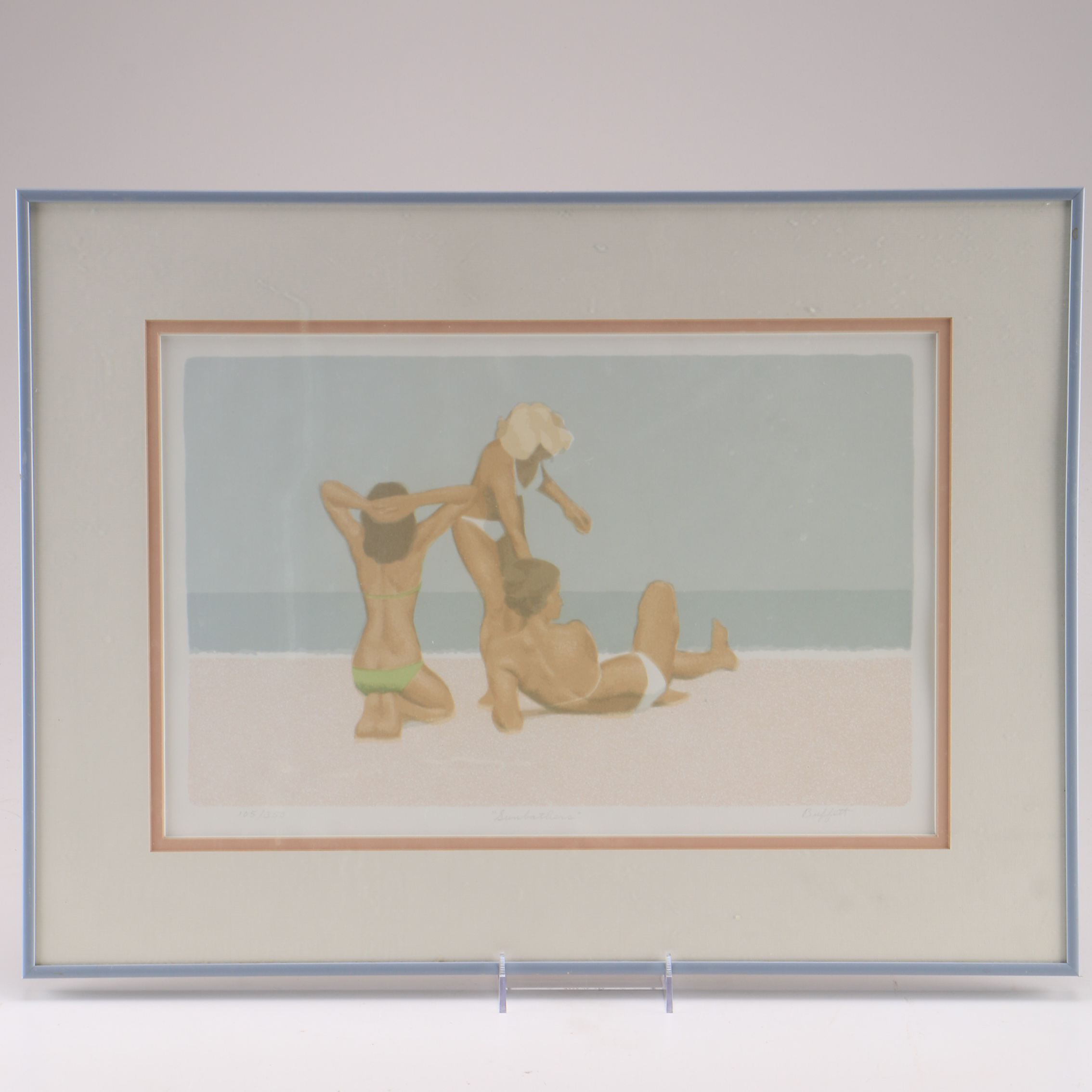 Bill Buffett Framed Serigraph "Sunbathers"