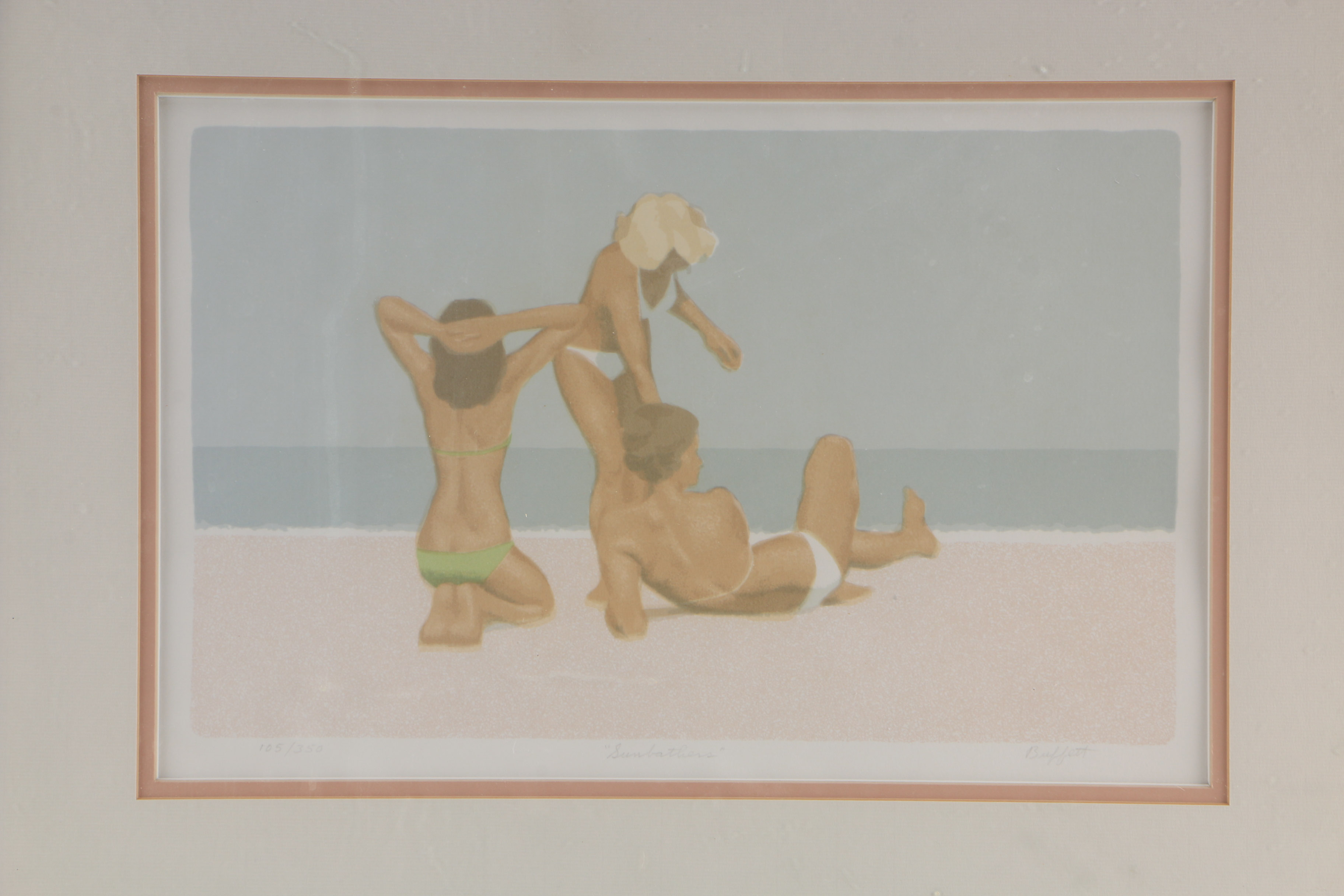 Bill Buffett Framed Serigraph "Sunbathers"
