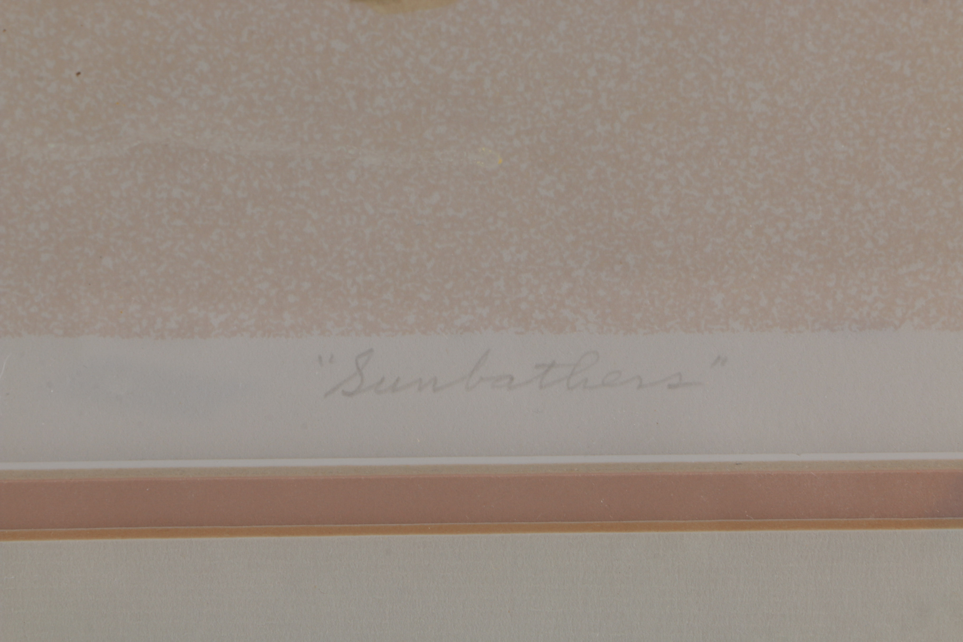 Bill Buffett Framed Serigraph "Sunbathers"