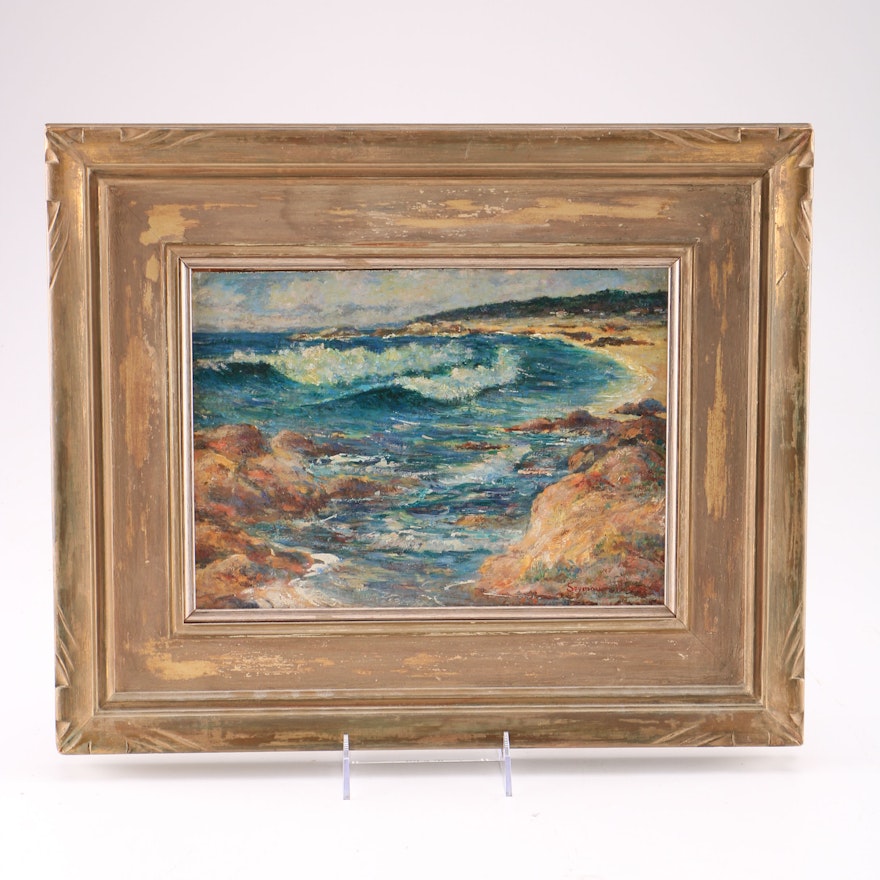Original Stephen Seymour Thomas Seascape Oil Painting