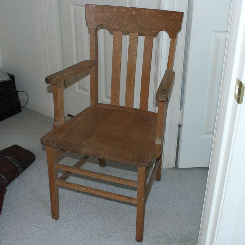 Antique Oak Armchair