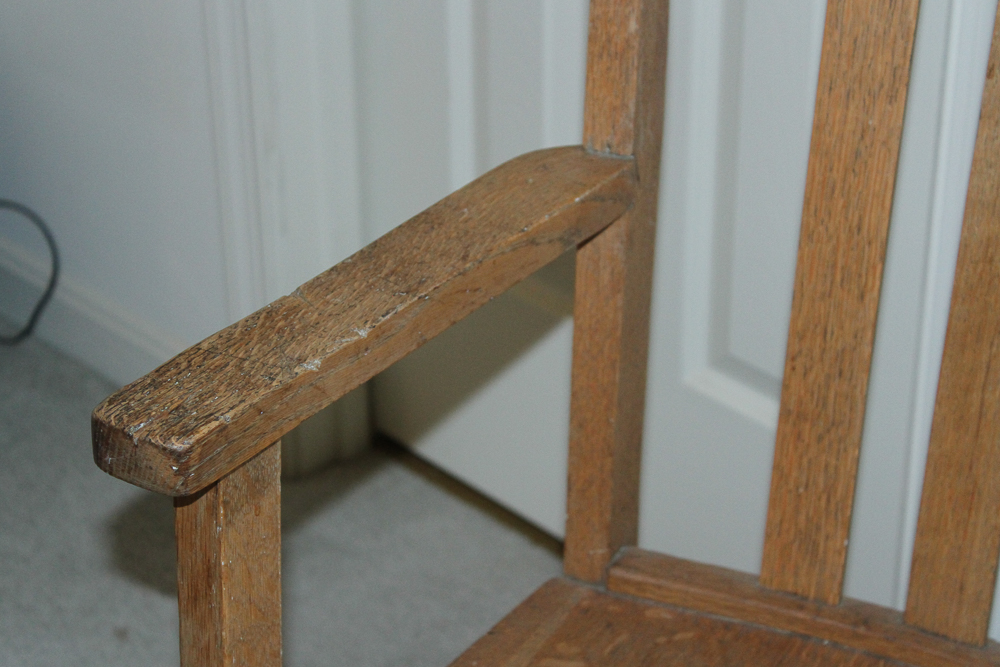 Antique Oak Armchair