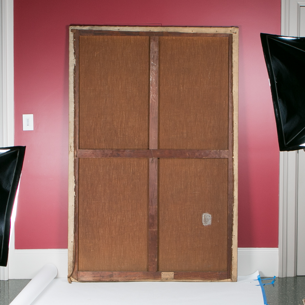 Emily B. Waite Woman with Chinese Vase Oil on Canvas