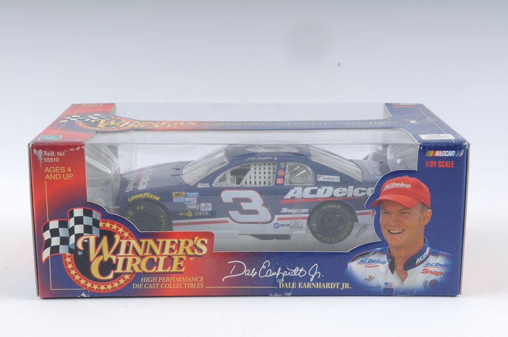 Dale Earnhardt and Dale Earnhardt Jr. Die Cast Collectible Replica Cars