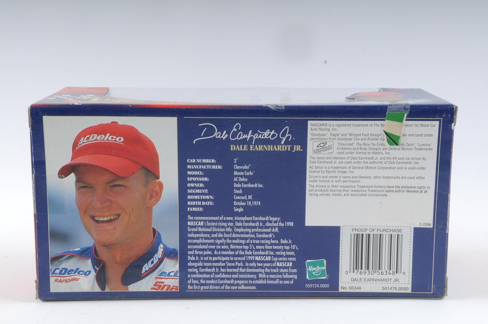 Dale Earnhardt and Dale Earnhardt Jr. Die Cast Collectible Replica Cars