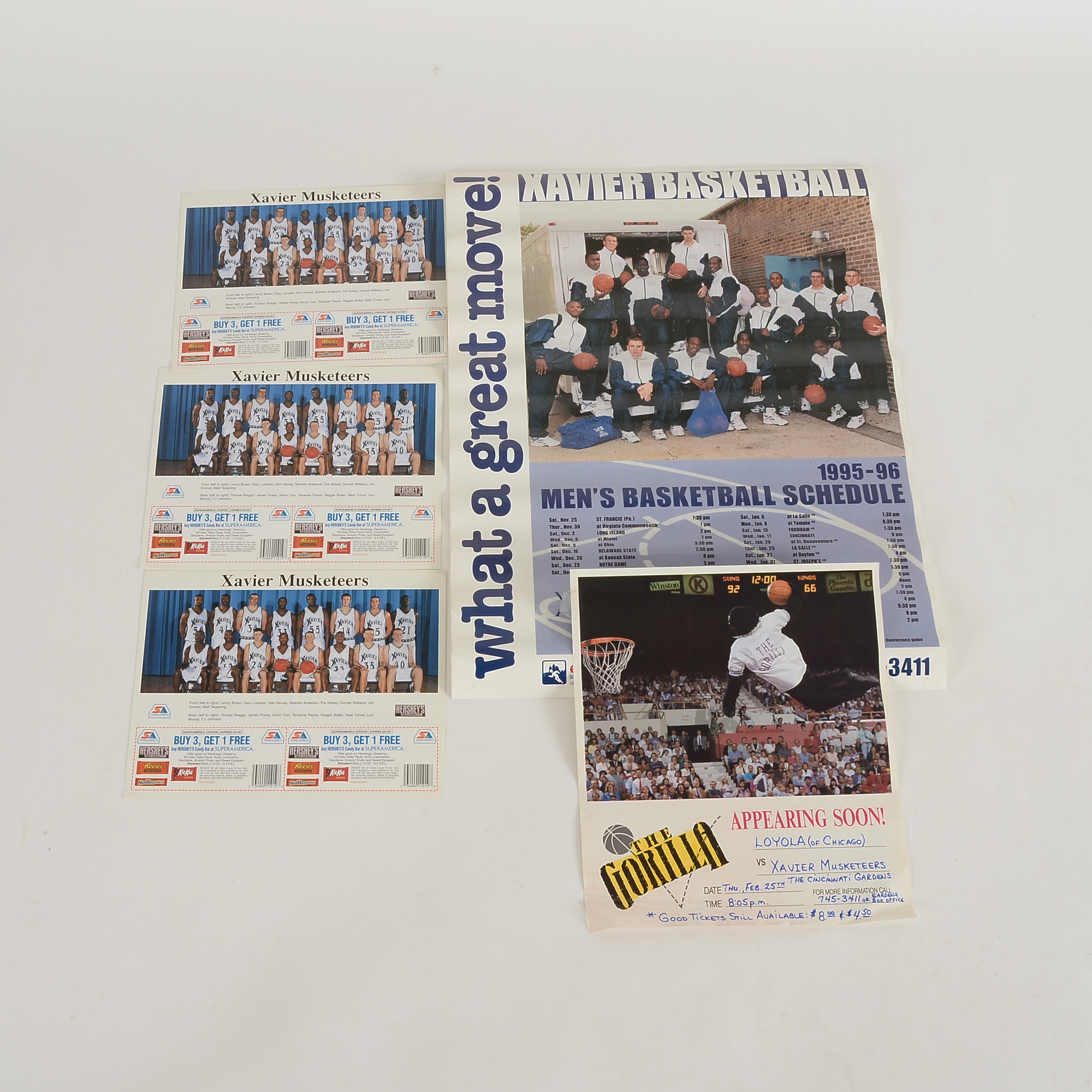 Collection of Xavier Basketball Memorabilia