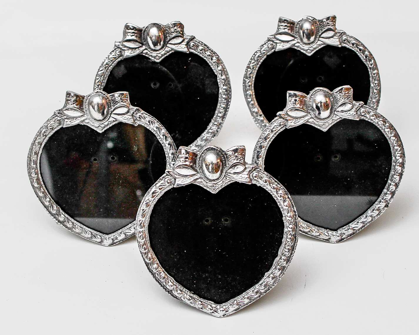 Collection of Mexican Pewter Picture Frames