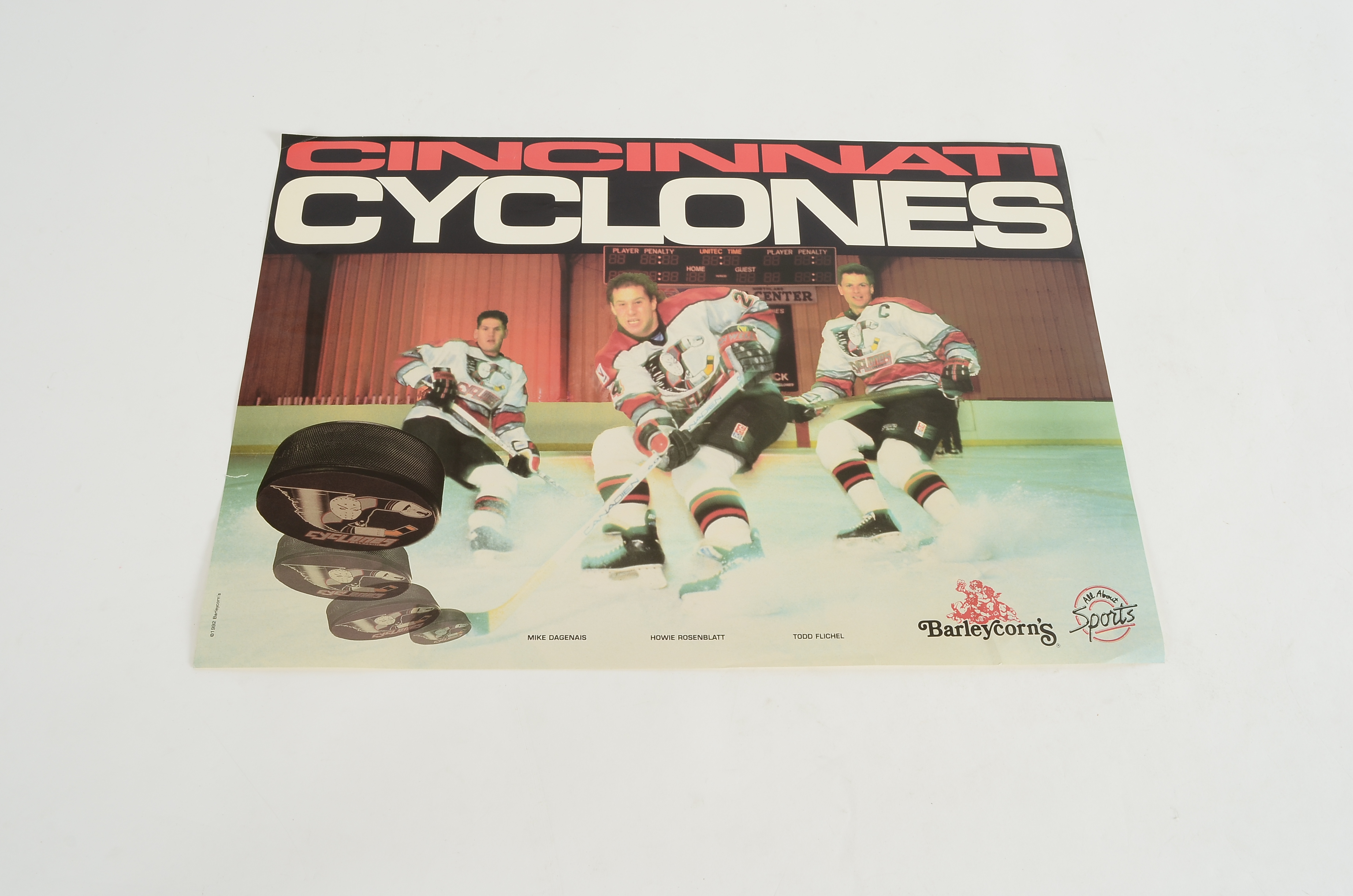 Pair of Vintage Cincinnati Cyclones Posters